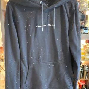 Abercrombie & Fitch Black Speckled Hoodie